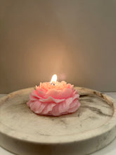 Load image into Gallery viewer, Small Pink Peony Candle
