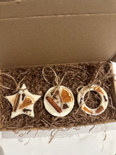 Load image into Gallery viewer, Scented Hanging Wax Melt Tree Decorations - Set of 3