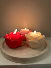 Load image into Gallery viewer, Trio of Rose Candles