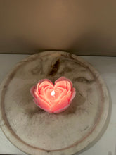 Load image into Gallery viewer, Pink Mini Heart Peony Candle