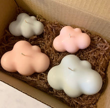 Load image into Gallery viewer, Sky Blue Cloud Candle Set Scented With Candyfloss & Marshmallows