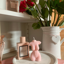 Load image into Gallery viewer, Baby Pink Female Candle Scented With Peony & Blush Suede