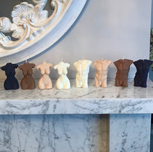 Load image into Gallery viewer, Female and Male Form Candle Set scented with SandalWood & Vanilla Nude Collection