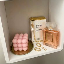 Load image into Gallery viewer, Baby Pink Bubble Candle Scented with Peony Blush Suede