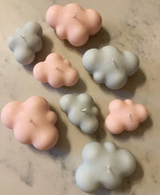 Load image into Gallery viewer, Sky Blue Cloud Candle Set Scented With Candyfloss & Marshmallows
