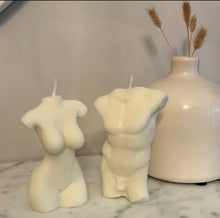 Load image into Gallery viewer, Female and Male Form Candle Set scented with English Pear & Freesia Nude Collection