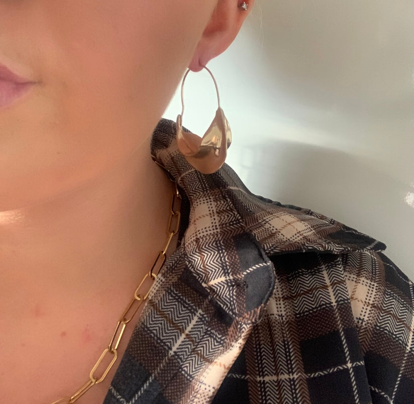 Mini Louis Gold Hoop Earrings