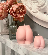 Load image into Gallery viewer, Large and Mini Pink Bootyful Candle Duo