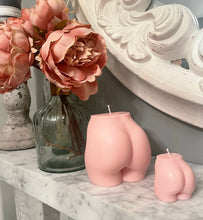Load image into Gallery viewer, Large and Mini Pink Bootyful Candle Duo