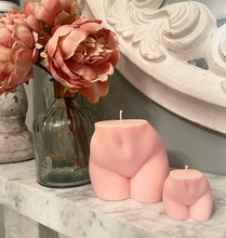 Load image into Gallery viewer, Large and Mini Pink Bootyful Candle Duo