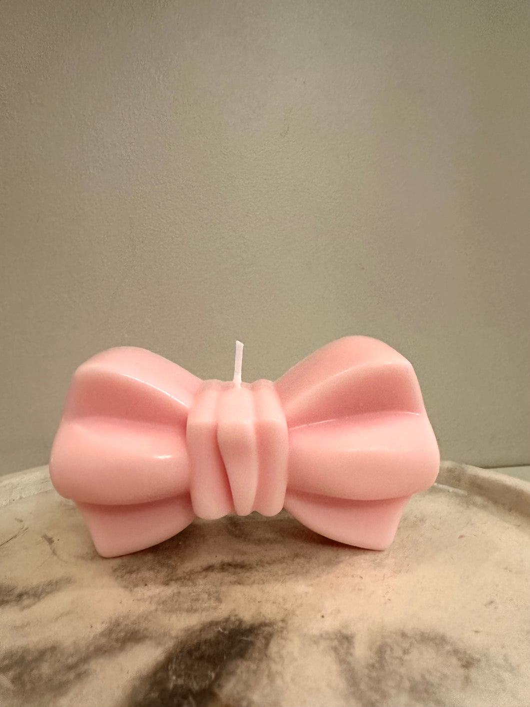 Pink Bow Candle