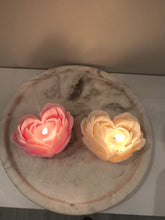 Load image into Gallery viewer, White Mini Heart Peony Candle
