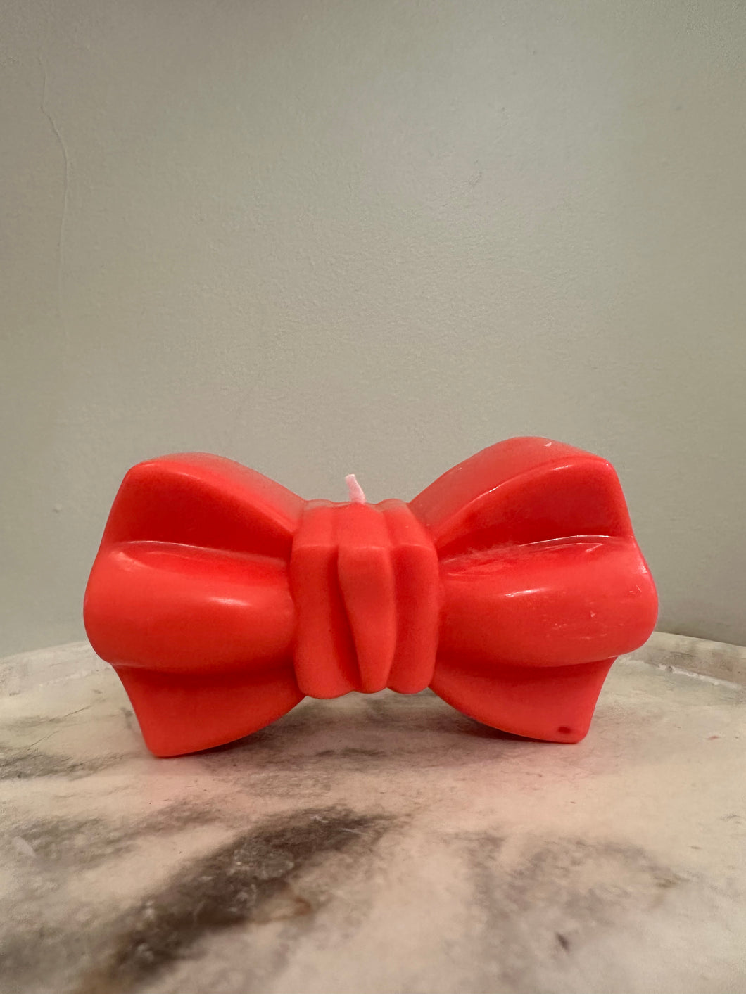 Red Bow Candle