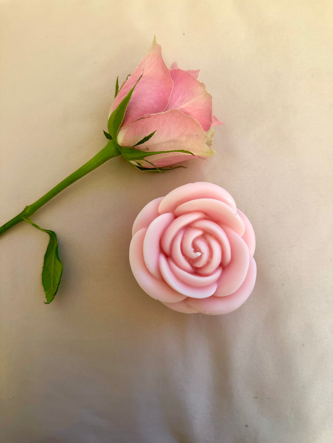 Pink Rose Candle