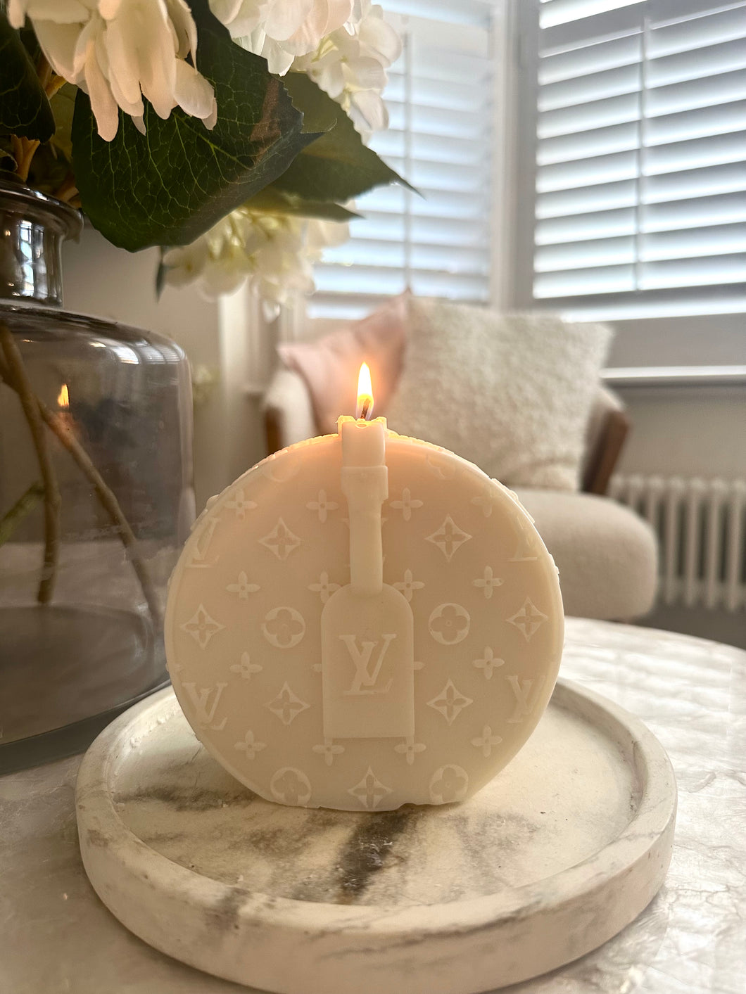 Round LV Bag Candle