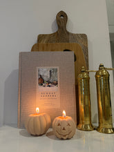 Load image into Gallery viewer, x1 Carved Pumpkin Candle

Size : 116g

Height 6.5cm

Width 5.5cm

x1 Pumpkin Candle 

Size: 158g

Height 7.5cm

Width 7.5cm

Beautiful kept as a home decoration or to be lit. When lighting candles please ensure candles are placed on a fire safe coaster or tray, as wax drops will melt onto the surface.  Please keep the wick trimmed to 5mm prevent mushrooming and soot. Do not burn for more then 4 hours at a time.

Please try to keep your candles out of direct sunlight as this can cause frosting to form on you
