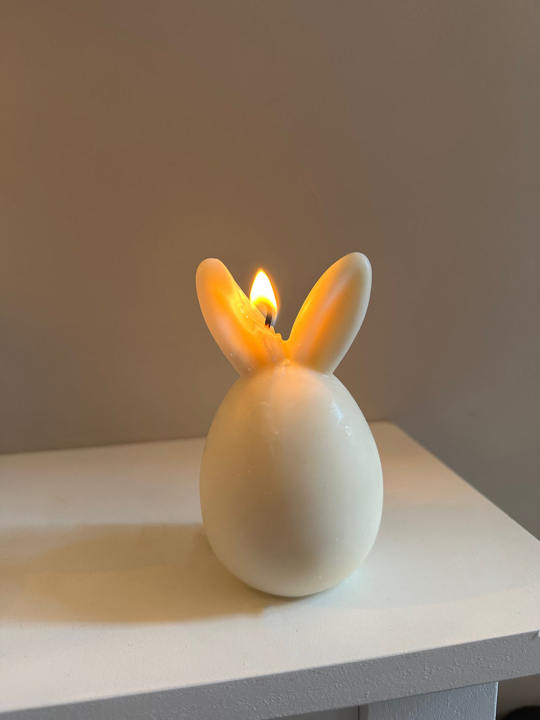 Easter Bunny Pointy Ears Egg Candle