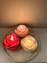 Load image into Gallery viewer, Trio of Rose Candles
