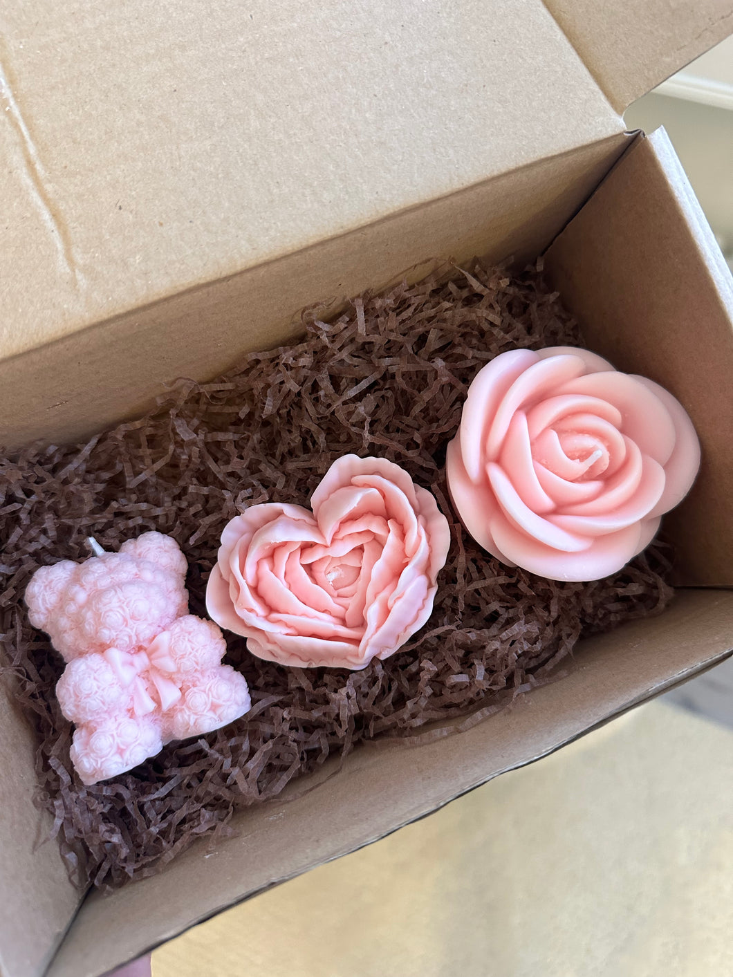 Gift Box Pink Candle Set