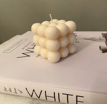 Load image into Gallery viewer, White Bubble Candle Scented with English Pear &amp; Freesia
