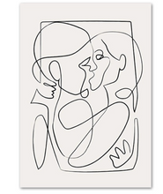Load image into Gallery viewer, Abstract Kissing Print 21x30cm Unframed
